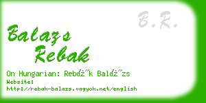 balazs rebak business card